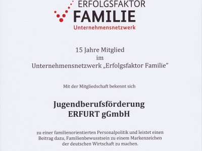 15 Jahre mit dabei!