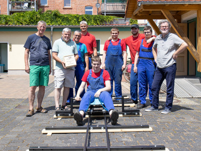 Schlittenstartanlage f&uuml;r die Schlittenscheune Ilmenau